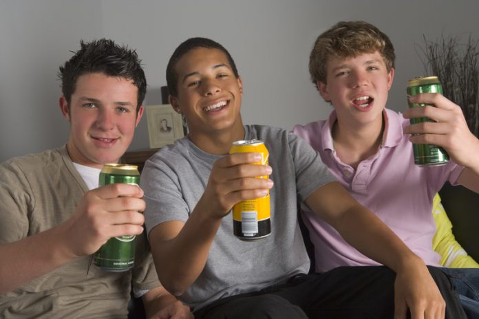 drinkende pubers